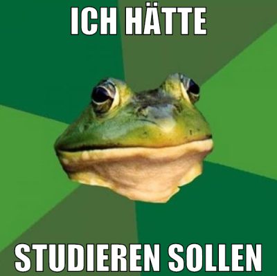 ich hätte studieren sollen