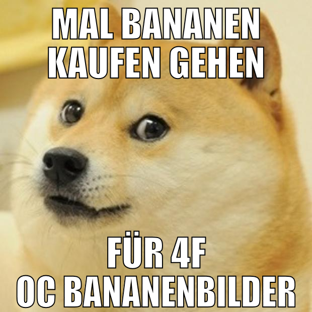 mal bananen kaufen gehen für 4f Oc bananenbilder