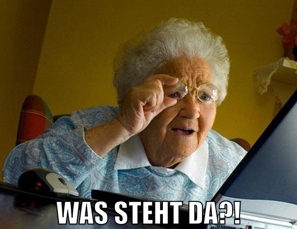 Was steht da?!