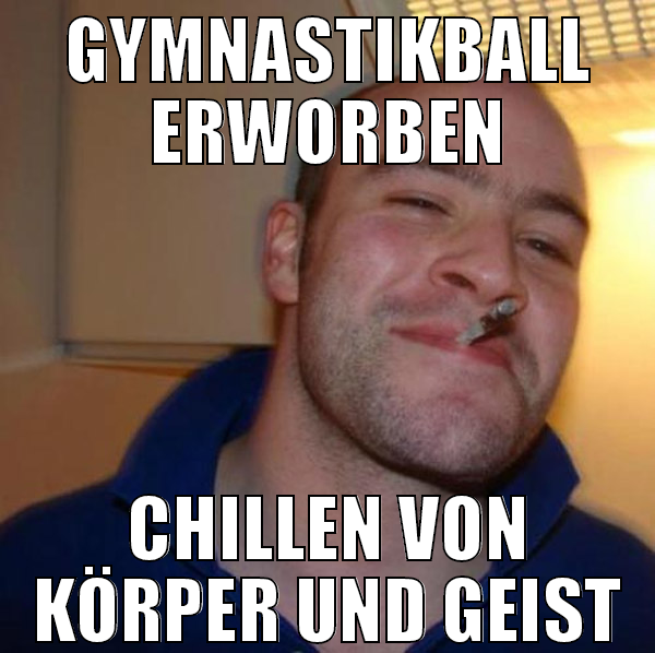 gymnastikball erworben chillen von körper und geis