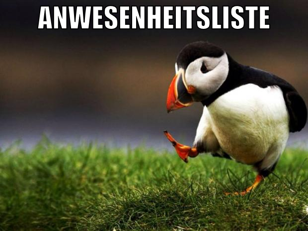 anwesenheitsliste