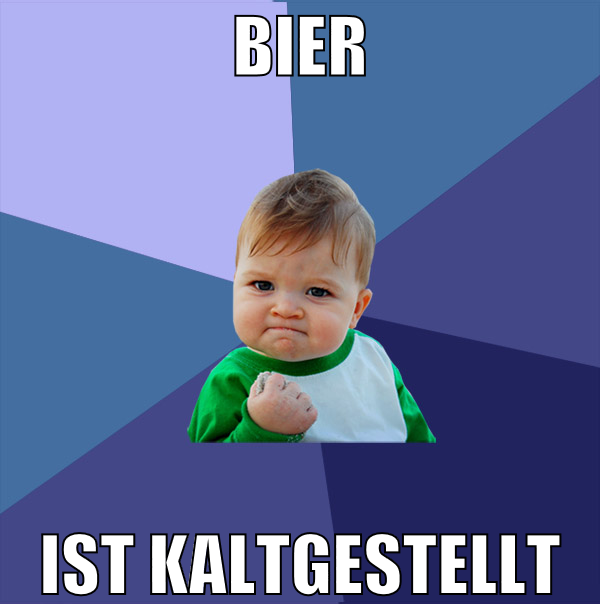 bier ist kaltgestellt
