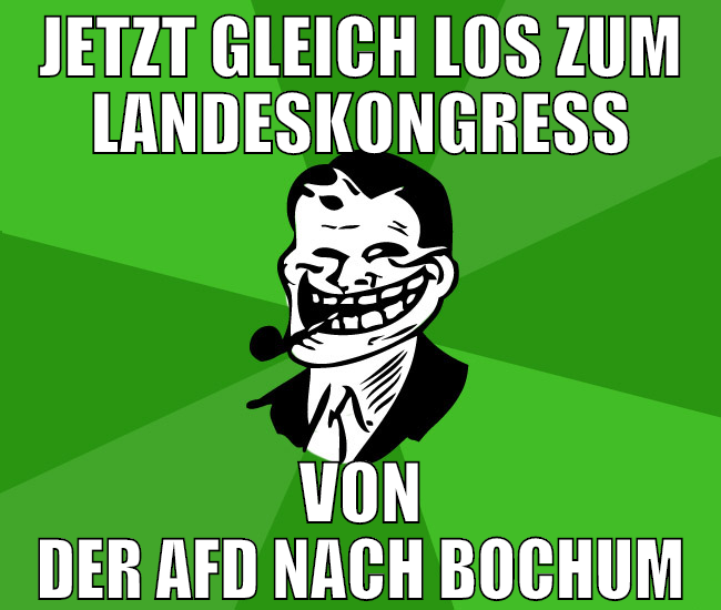jetzt gleich los zum landeskongress von der afd na