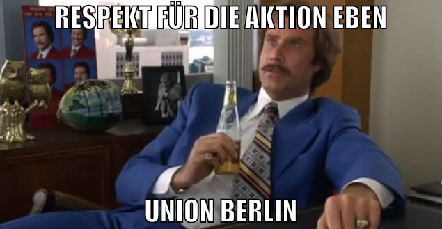 respekt für die aktion eben union berlin