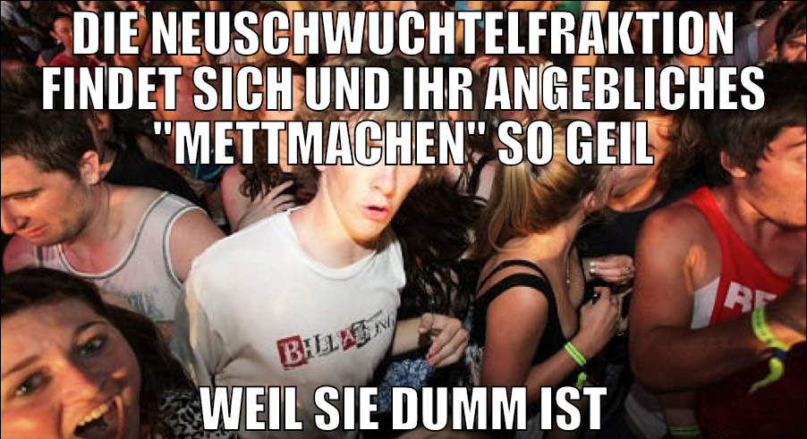 DIE NEUSCHWUCHTELFRAKTION FINDET SICH UND IHR ANGE