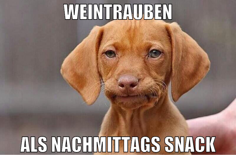 weintrauben als nachmittags snack