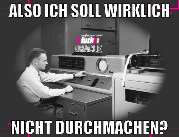 Also ich soll wirklich NICHT durchmachen?