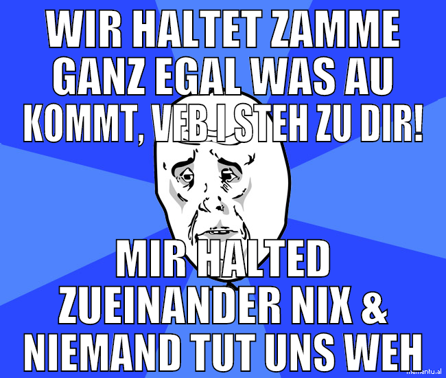 wir haltet zamme ganz egal was au kommt, vfb i ste