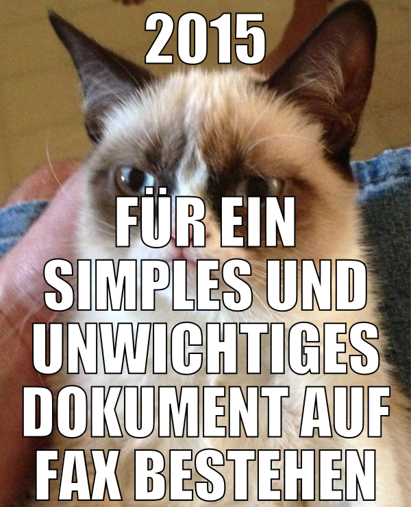 2015 für ein simples und unwichtiges dokument auf