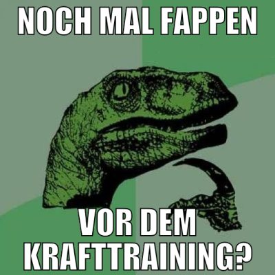 noch mal fappen vor dem krafttraining?