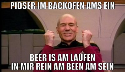 pidser im backofen ams ein beer is am laufen in mi