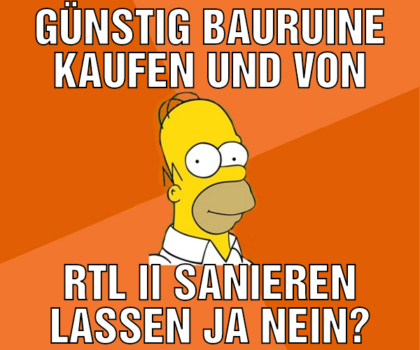 günstig bauruine kaufen und von rtl ii sanieren la