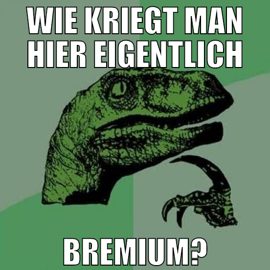 wie kriegt man hier eigentlich bremium?