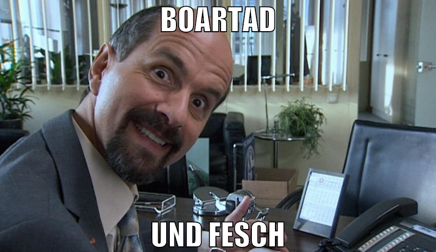 Boartad und fesch