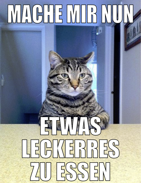 mache mir nun etwas leckerres zu essen