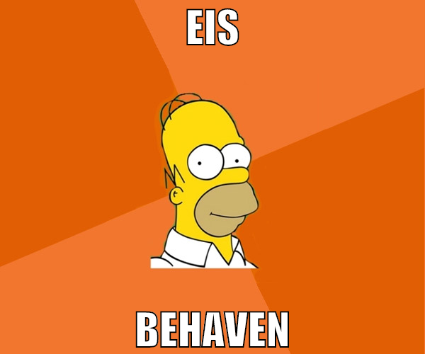 Eis behaven