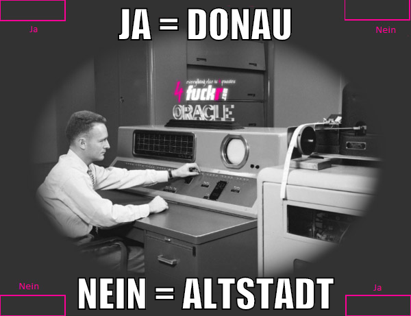ja = donau nein = altstadt
