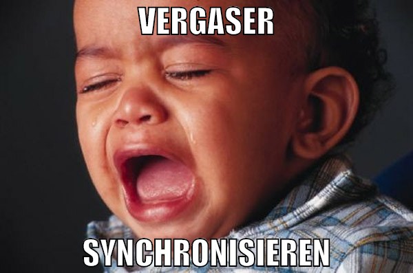 vergaser synchronisieren