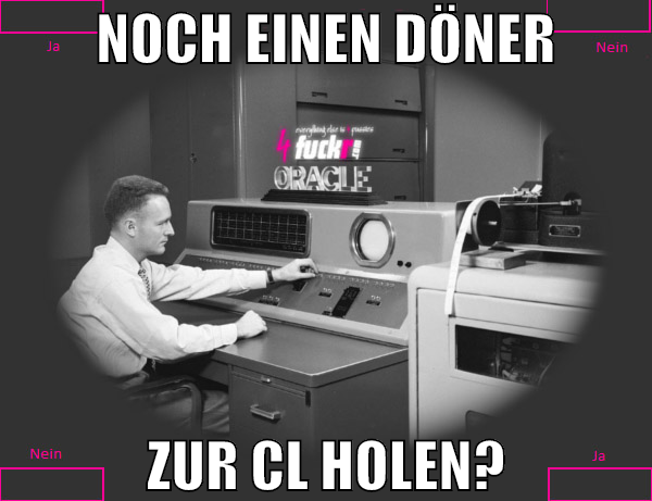 noch einen döner zur cl holen?