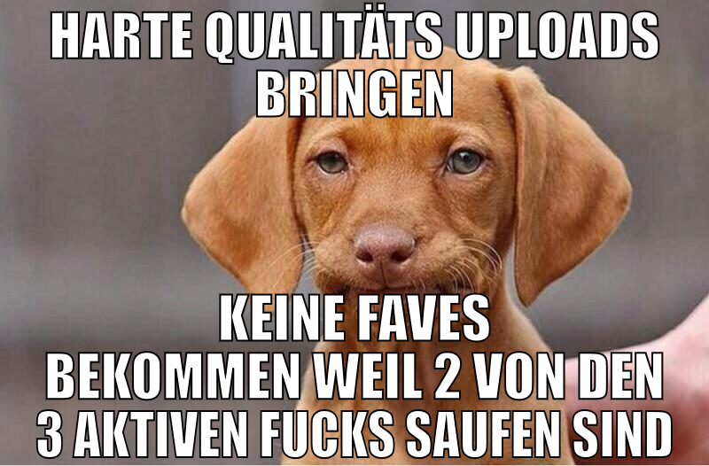 harte qualitäts uploads bringen keine faves bekomm