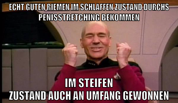 echt guten riemen im schlaffen zustand durchs penisstretching bekommen im steifen zustand auch an umfang gewonnen
