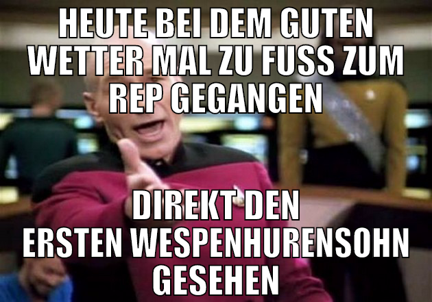 heute bei dem guten wetter mal zu fuß zum rep gega