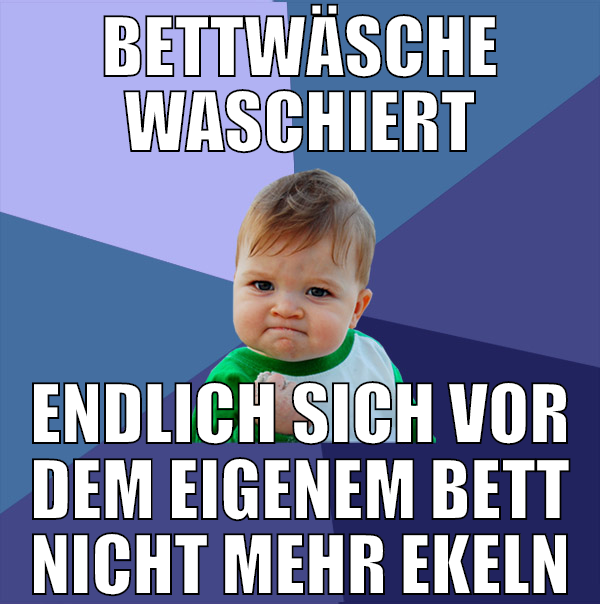 bettwäsche waschiert endlich sich vor dem eigenem