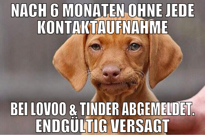 Nach 6 Monaten ohne jede Kontaktaufnahme bei lovoo