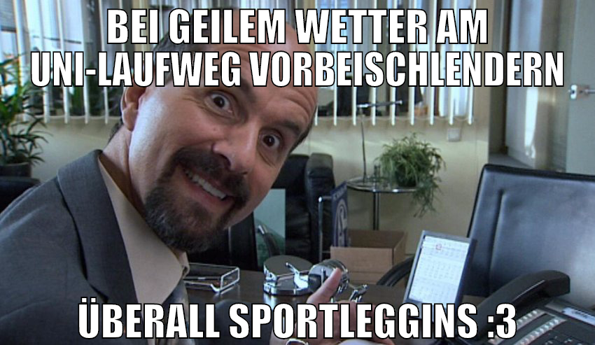bei geilem wetter am uni-laufweg vorbeischlendern