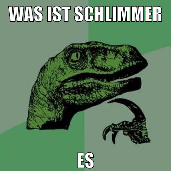 Was ist schlimmer essen oder fotzen spammen