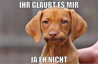 ihr glaubt es mir ja eh nicht