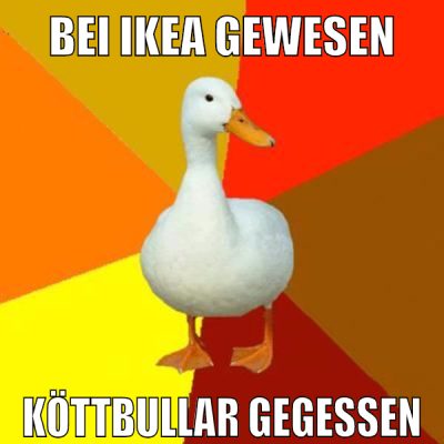 bei ikea gewesen köttbullar gegessen