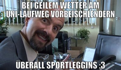 bei geilem wetter am uni-laufweg vorbeischlendern
