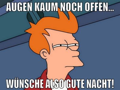 augen kaum noch offen... wünsche also gute nacht!