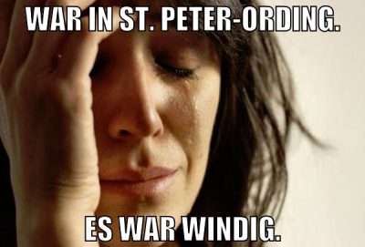war in St. peter-ording. es war windig.