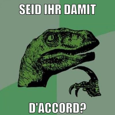 seid ihr damit d'accord?