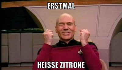 erstmal heiße zitrone