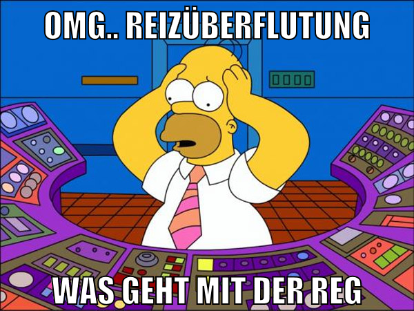 OMG.. Reizüberflutung was geht mit der reg