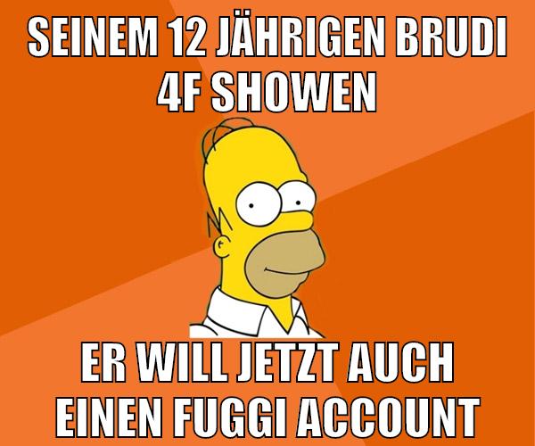 seinem 12 jährigen brudi 4f showen er will jetzt auch einen fuggi account