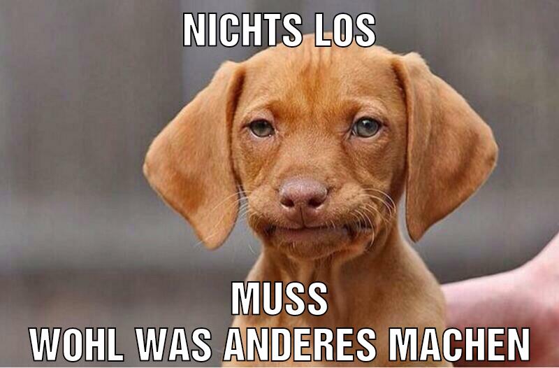 nichts los muss wohl was anderes machen