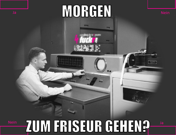 morgen zum friseur gehen?