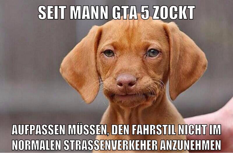 seit mann gta 5 zockt aufpassen müssen, den fahrstil nicht im normalen strassenverkeher anzunehmen