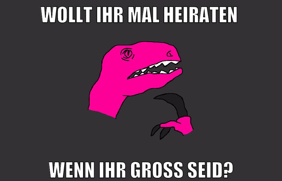 wollt ihr mal heiraten wenn ihr groß seid?