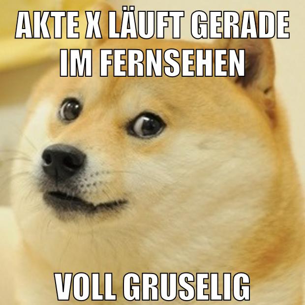 akte x läuft gerade im fernsehen voll gruselig