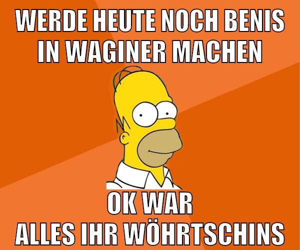 werde heute noch benis in waginer machen ok war alles ihr wöhrtschins