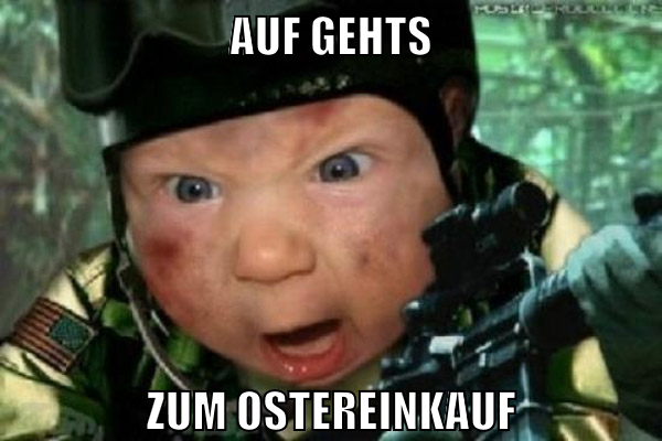 Auf gehts zum Ostereinkauf
