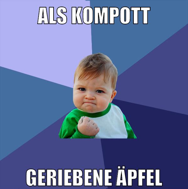 als kompott geriebene äpfel