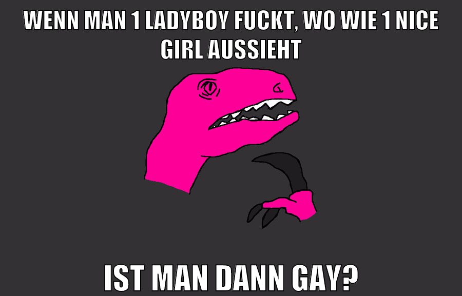 wenn man 1 ladyboy fuckt, wo wie 1 nice girl aussieht ist man dann gay?
