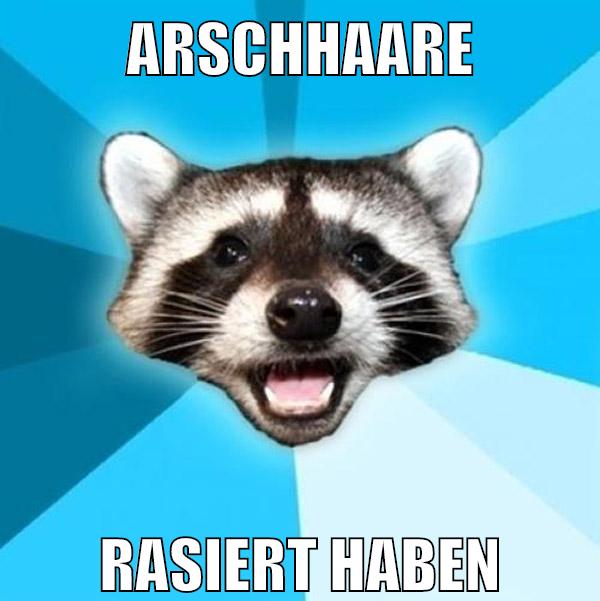 arschhaare rasiert haben