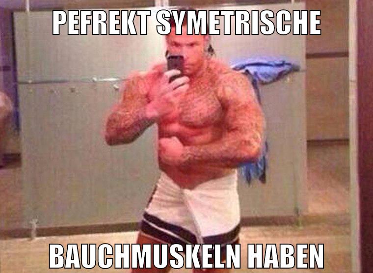 pefrekt symetrische bauchmuskeln haben